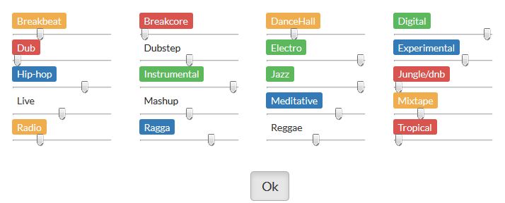 Moteur de filtrage des styles musicaux de Pul-luP